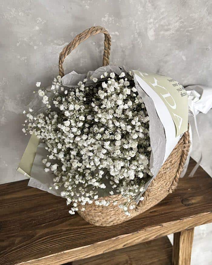 букет белых гипсофил 3500₽